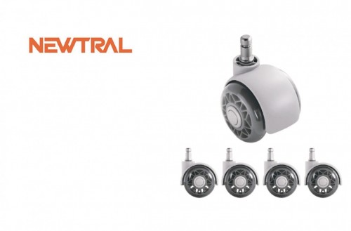 Newtral Freedom-X 透明靜音防刮滾輪 (一套5隻)