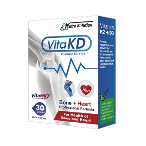 Nutra Solution VitaKD Vitamin K2+D3 Formula 護心骼 – 維他命 K2+D3 配方 (30 Capsules) VIKD-00001